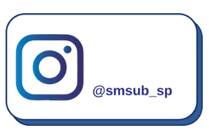 logotipo do Instagram com os escritos "@smsub_sp"