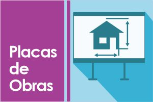 Imagem com os dizeres "Placas de Obras" e ao lado uma imagem de placa com uma construção. Ao clicar exibirá o arquivo Manual_Placa_de_Obras_2019.pdf