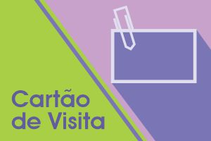 Imagem com os dizeres "Cartão de Visita" a esquerda e a direita um retângulo em branco com um clipe de papel no canto superior esquerdo. Ao clicar, baixará o arquivos cartao_de_visita.zip