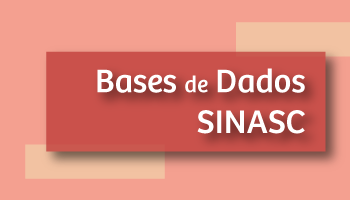 Bases de Dados SINASC escrito na cor branca sob retângulo rosa