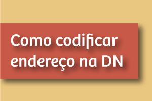 Como codificar endereço na Declaração de Nascido Vivo