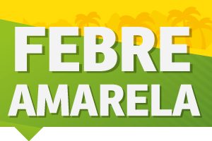 #PraCegoVer: Imagem com cores de fundo verde e amarelo. No centro da imagem, legenda dizendo: Febre Amarela