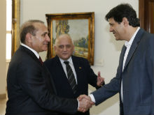 Presidente do Parlamento Armênio, Hovik Abramahyan e Prefeito Fernando Haddad