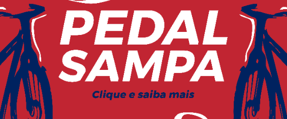 Na imagem, arte do programa Pedal Sampa.