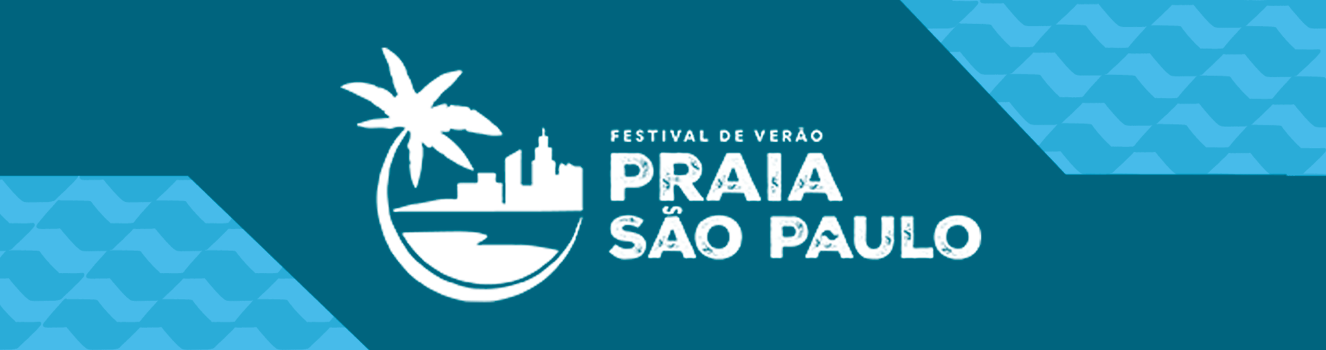 Na imagem, arte de divulgação do programa Festival Praia São Paulo.