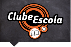 Na imagem, logo do Programa Clube Escola.