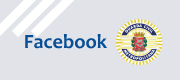 Logo do facebook ao lado do brasão da GCM