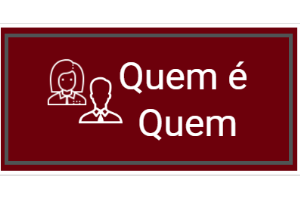 Imagem com fundo vinho, na frente as figuras de uma mulher e um homem ao lado da frase 