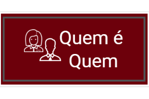 Imagem com fundo vinho, na frente as figuras de uma mulher e um homem ao lado da frase 