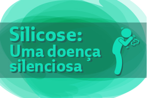 Titulo na cor verde, fundo na cor verde, ilustração de um boneco tossindo