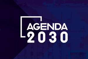 Botão com o logo da agenda 2030