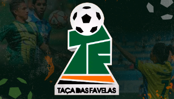 Na imagem, arte com o logo Taça das Favelas.