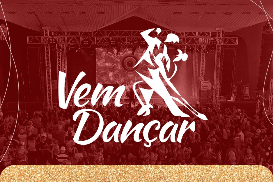 Na imagem tem o logo do programa Vem Dançar