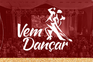 Na imagem, o banner de divulgação do Vem Dançar.