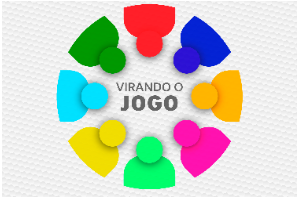 Na imagem, arte do Programa Virando o Jogo Sampa.