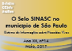 O fundo está mostarda com detalhes em prata. O título está em preto no centro, com o subtítulo "Sistema de Informações sobre Nascidos Vivos" abaixo.