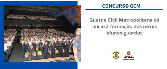 #PraCego Ver foto mostra alunos da GCM em auditório.