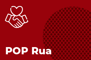 Um layour vermelho, acompanhado de uma textura de circulos do lado direito até a metade da imagem. O título 