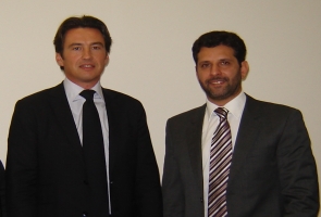 Cônsul-Geral da França, Damien Loras, e Secretário Leonardo Barchini