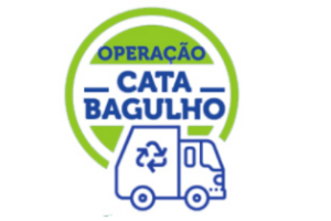 A imagem mostra o logo do Cata-Bagulho.