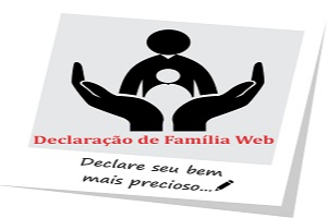 Imagem com o logo do Sistema da declaração de família web