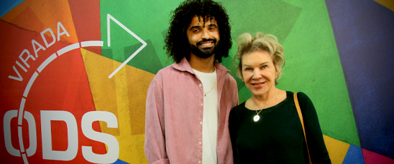 Ator que apresenta o documentário ao lado da secretária municipal de Relações Internacionais, Marta Suplicy
