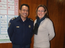  Comandante Geral da Guarda Civil Metropolitana (em exercício), Sr Eduardo Bias, ao lado da Superintendente