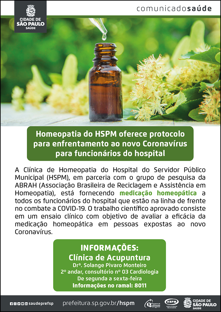 Médicos Homeopatas brasileiros se unem para o combate ao COVID-19