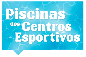 A arte provê informações sobre as piscinas dos centros esportivos.