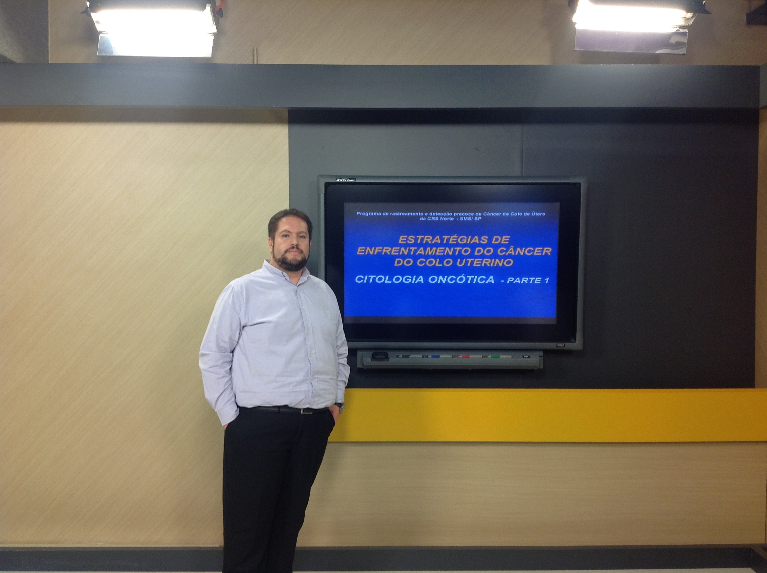 Médico do Hospital São Luiz Gonzaga grava aulas-teste para comunidade virtual da CRS-Norte