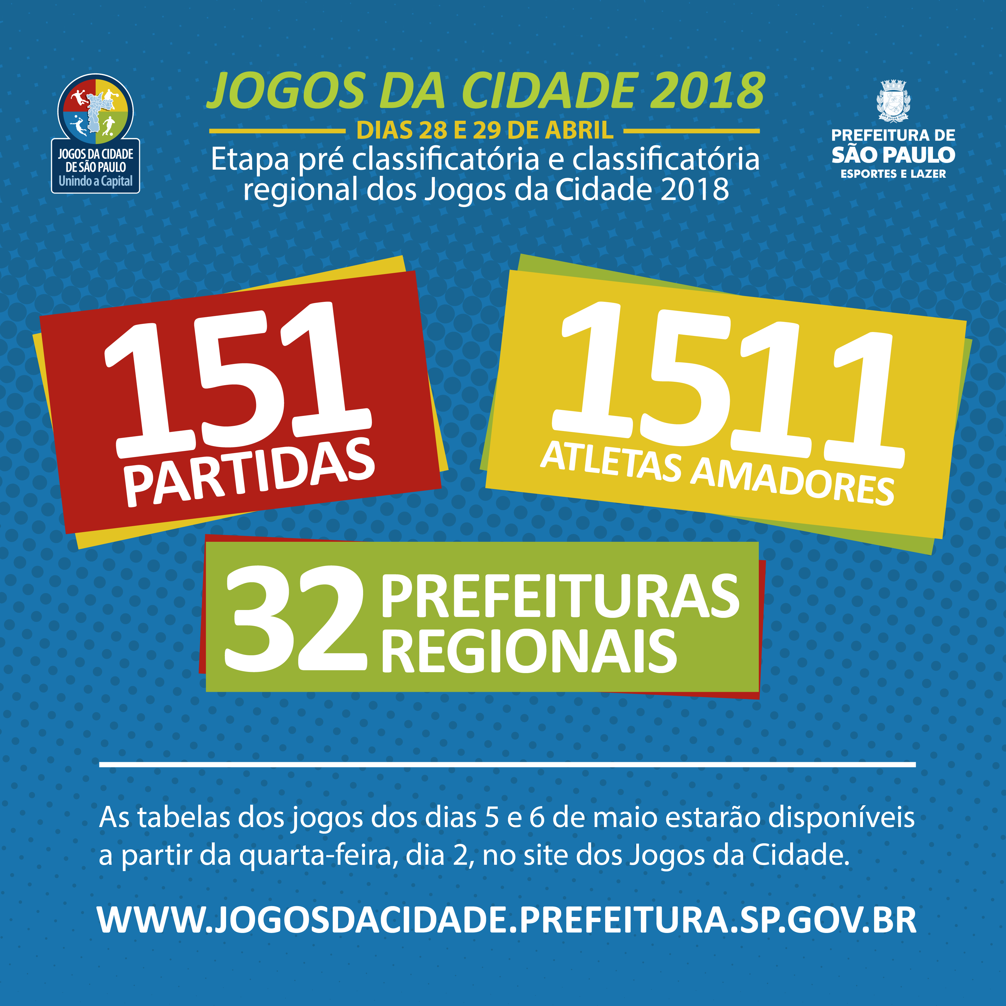 Começa o Jogos da Cidade 2.018, Secretaria Municipal de Esportes e Lazer