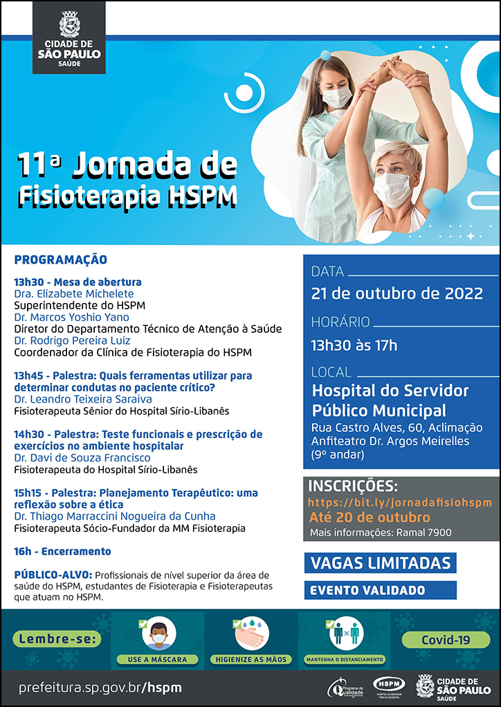 Cartaz com a programação do evento