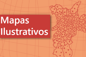 Banner que direciona para o site com os mapas ilustrativos dos estabelecimentos e serviços de saúde por Coordenadoria, supervisão e distrito administrativo.