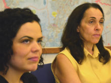 Da esquerda para a direita: Senadora Mariana Gómez e Vice-Prefeita Nádia Campeão