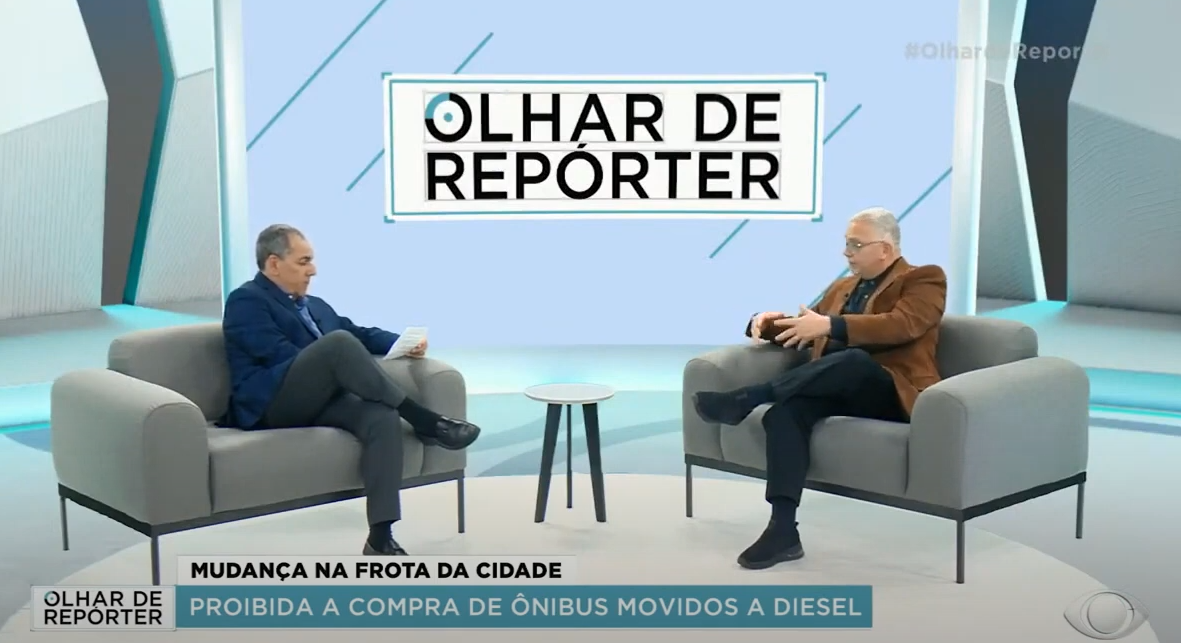 Imagem da entrevista no Olhar de Repórter