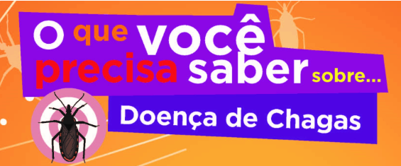 Dundo da tela em laranja, duas ilustrações do bicho barbeiro. Titulo colorido