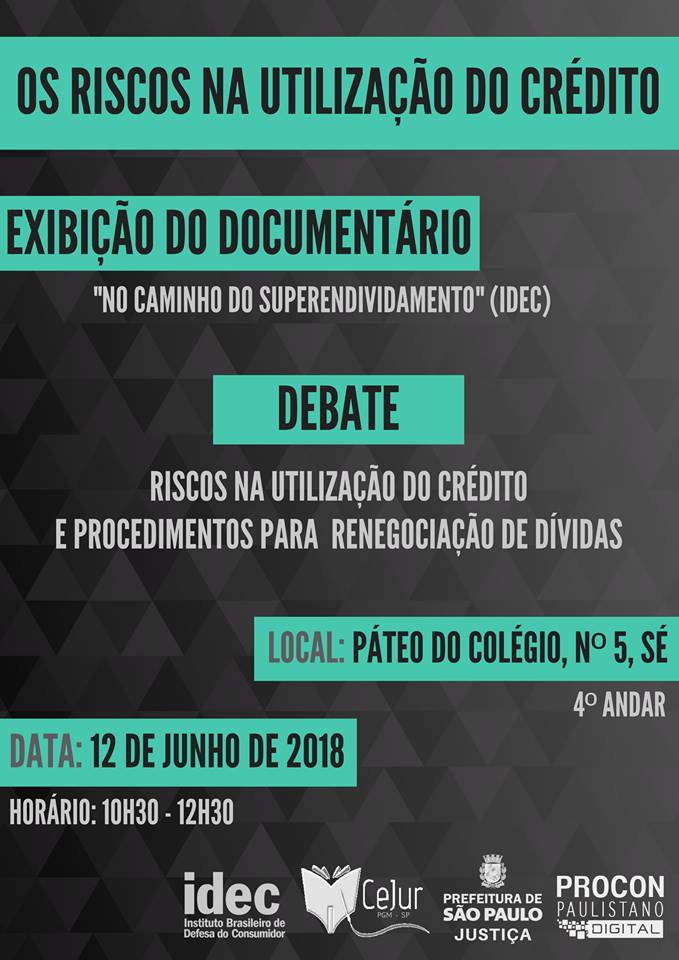 Palestra com a economista do Instituto Brasileiro de Defesa do Consumidor (IDEC), Ione Amorim, no espaço do Centro de Estudos Jurídicos - Procuradoria Geral do Município de São Paulo (CEJUR - PGM).