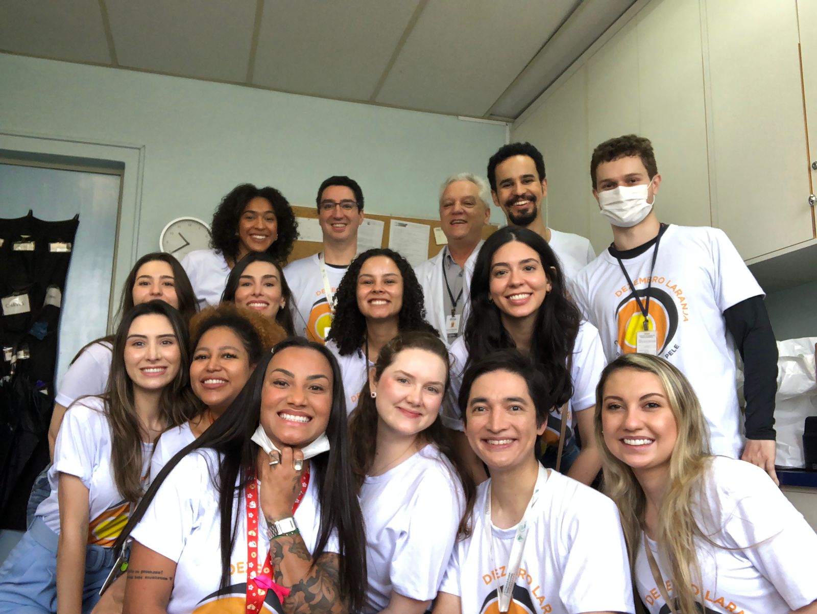 Foto da equipe da Clínica de Dermatologia do HSPM