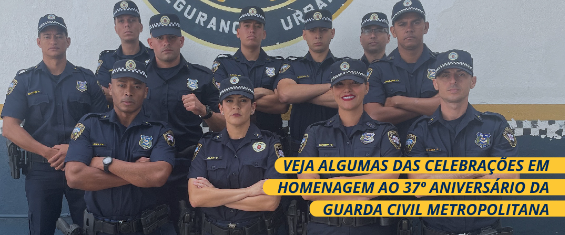 #PraTodosVerem Imagem mostra GCMs posando para foto