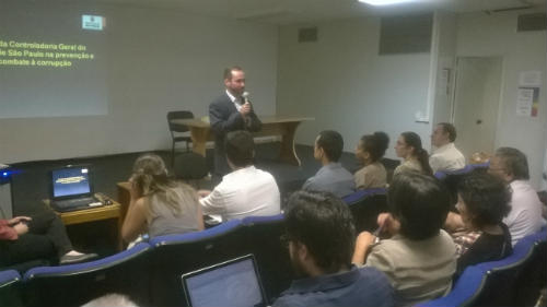 O controlador Mário Vinícius Spinelli apresentou as iniciativas implementadas pela CGM