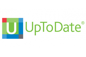 Descrição #PraCegoVer: Logomarca da plataforma UpToDate