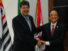 Prefeito Fernando Haddad e Embaixador Nguyen Van Kien