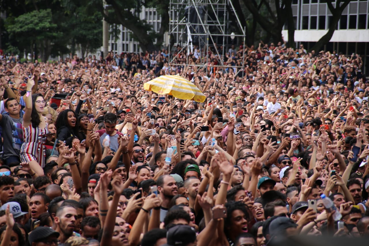 Conglomeração acompanhando a Virada Cultural.