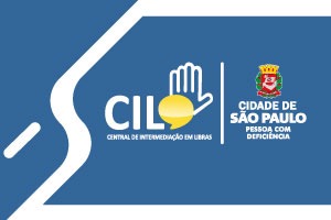 Logotipo da Central de Intermediação em Libras.