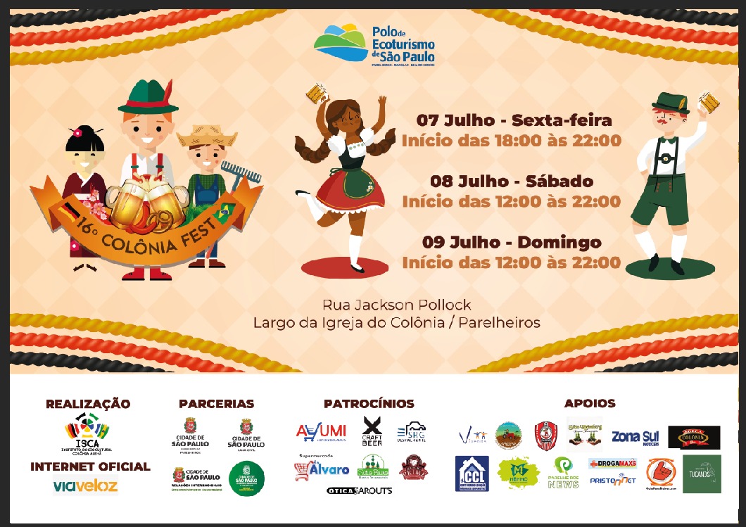 Das Colônia Fest findet im São Paulo Ecotourism Center statt und feiert die deutsche Kultur |  Sekretariat für Internationale Beziehungen