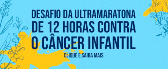 Na imagem, arte da Ultramaratona Contra o Câncer.