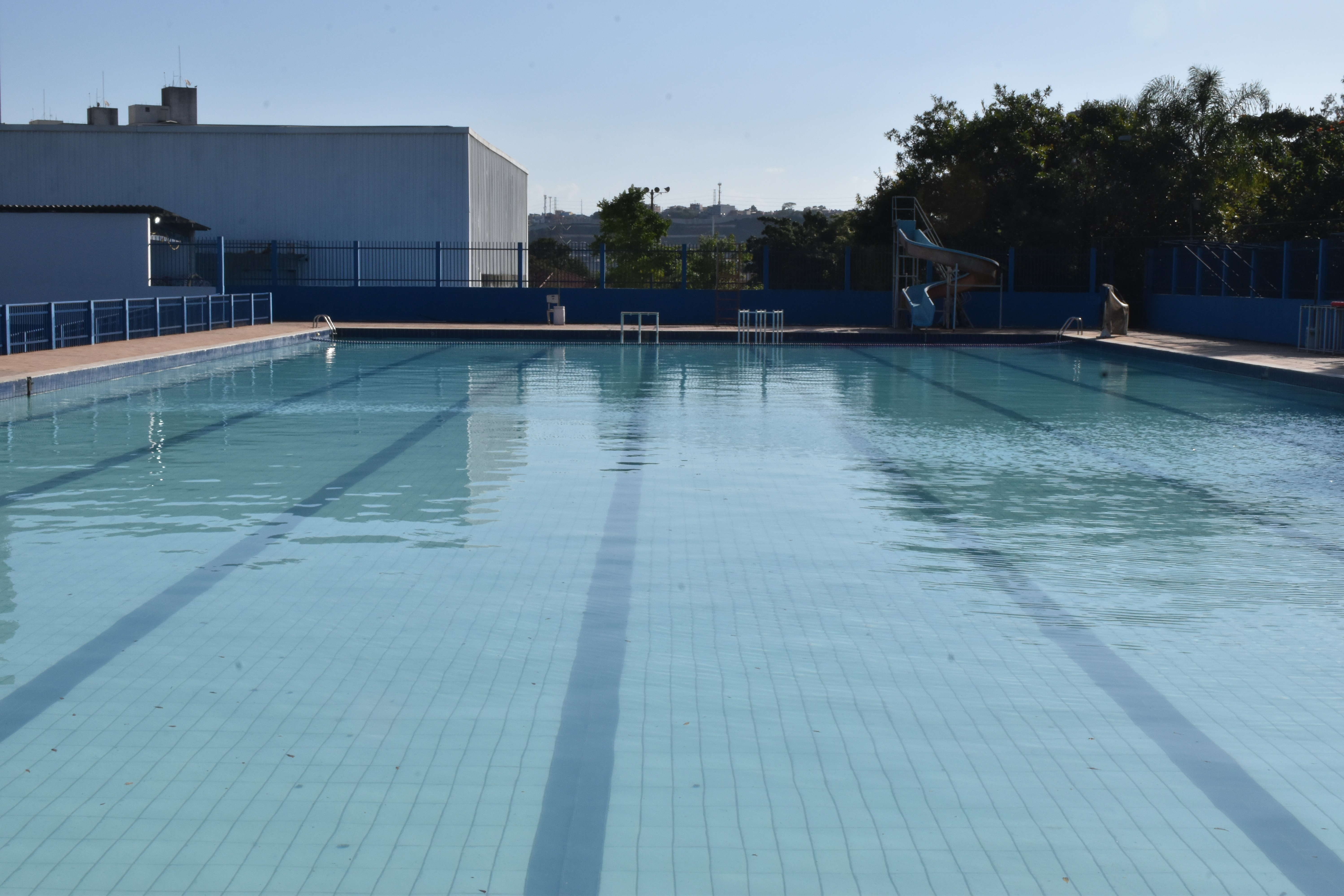 Na imagem, piscina do CE Santo Amaro.