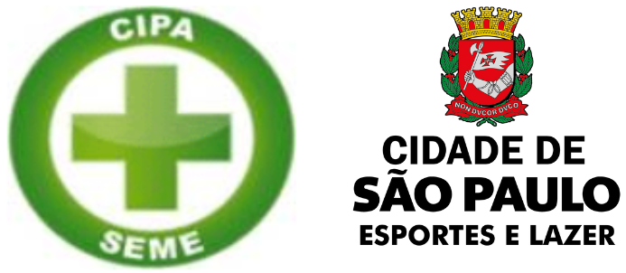 Na imagem, logo da CIPA e o brasão da Secretaria Municipal de Esportes e Lazer.