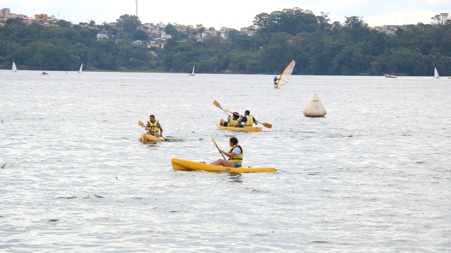 Na imagem, participantes do Festival de Verão Praia São Paulo.