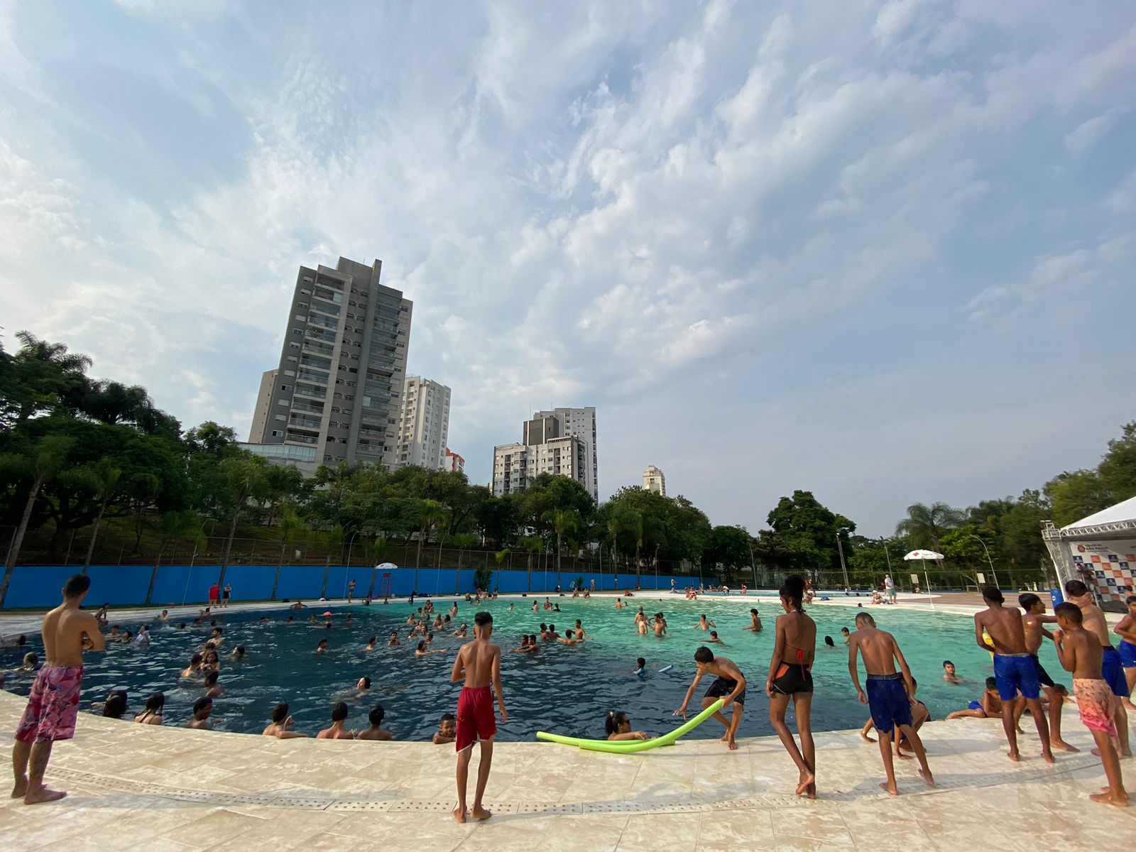 Na imagem, piscina do Centro Esportivo Vila Guarani.